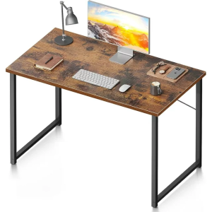 FOUKUS 40 Inch Computer Desk, Modern Simple Style Desk for Home Office, Study Student Writing Desk, Vintage